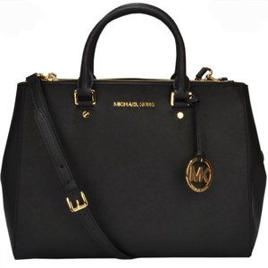 Michael Kors Sutton Satchel Medium in Black